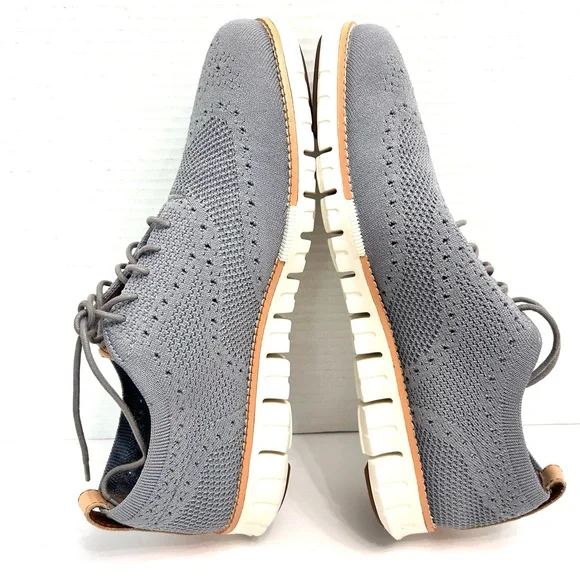 Cole Haan Zerogrand Wingtip Mens Stitchlite Light Gray  display picture 1